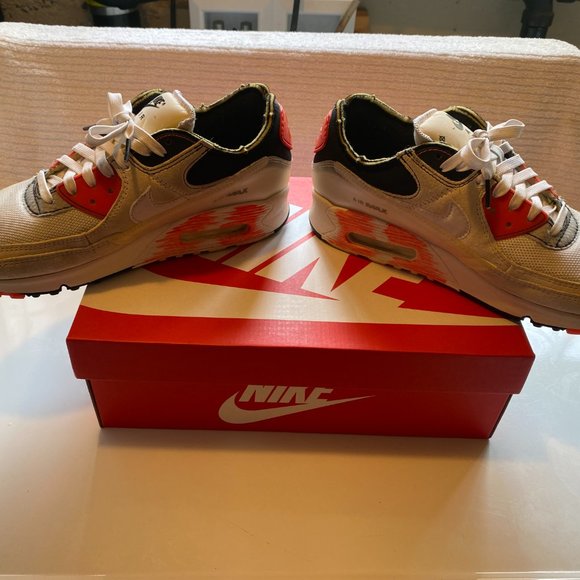 Men's Nike Air Max III PRM Archetype White/Bright Crimson 10 - Picture 4 of 7